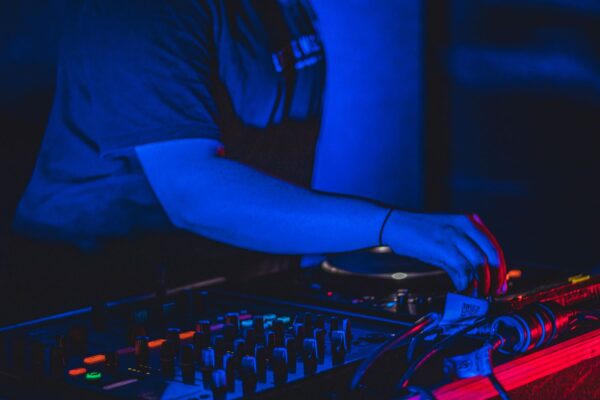 DJ at an EDM nightclub